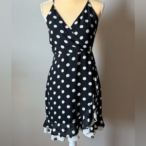 Bardot Black and White Polka Dot Dress